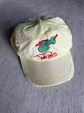 Rare Vintage 80s Tastykake Philadelphia Phillies Phanatic Neon Baseball Hat